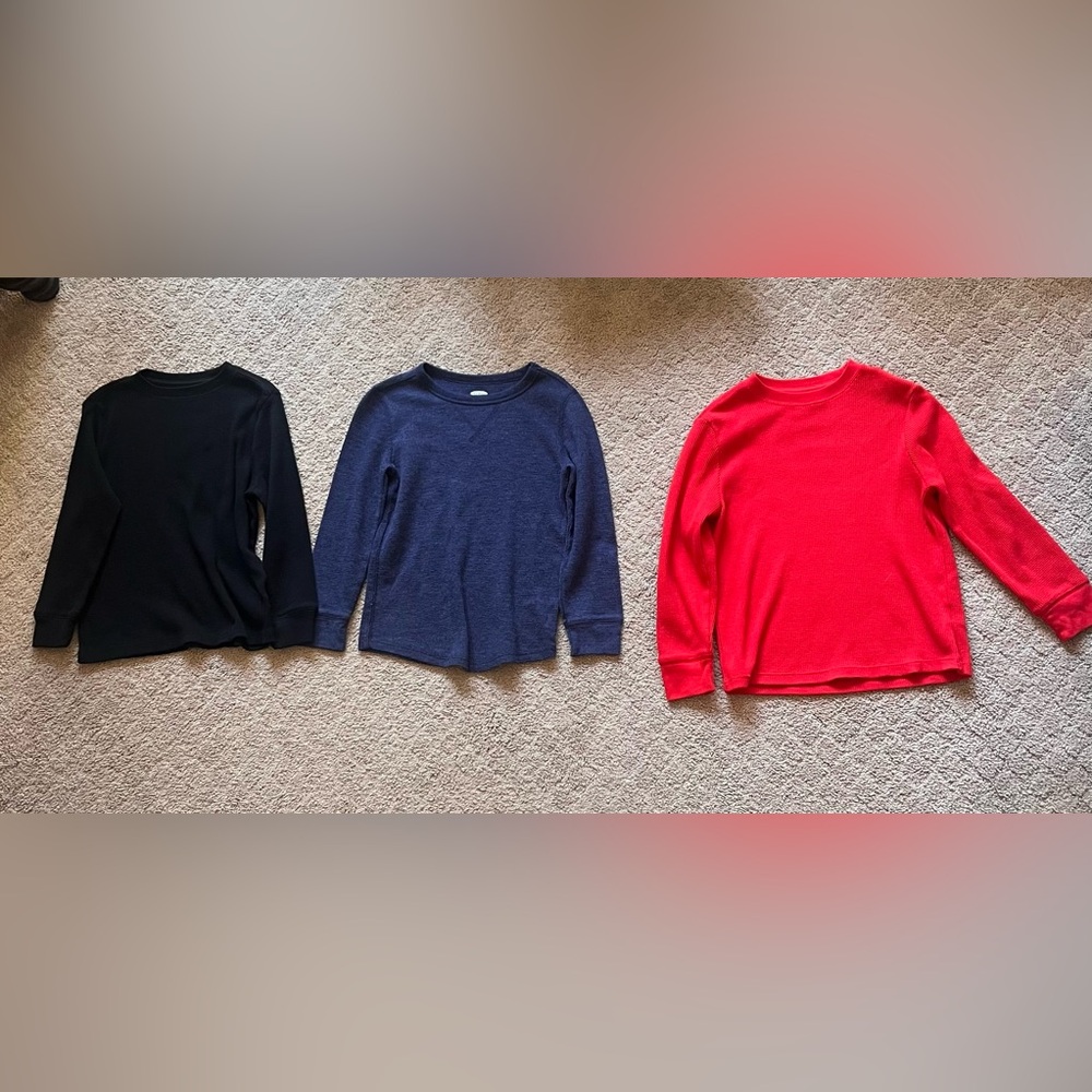 3 boys long sleeve shirts